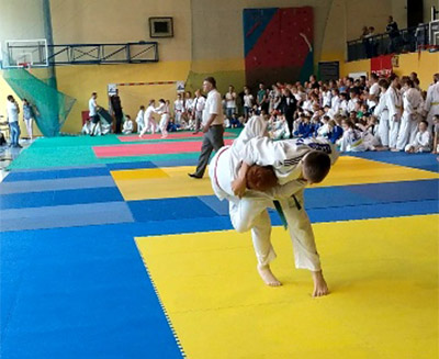 Grad medali małych judoków Millenium Rzeszów w Zabierzowie